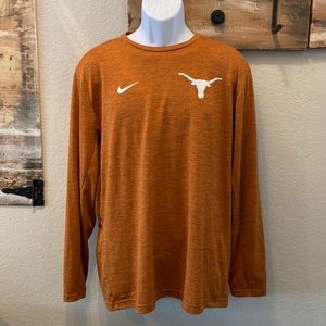 Nike Texas Longhorns Dri Fit Long Sleeve Mens Shirt